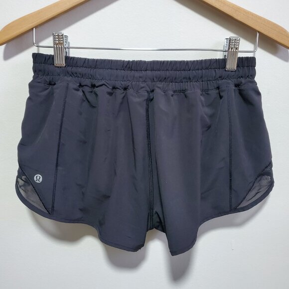 LULULEMON Hotty Hot Shorts 2 II Swift Mesh Lined Running Gym Black Womens 8 x 2" - Picture 10 of 16
